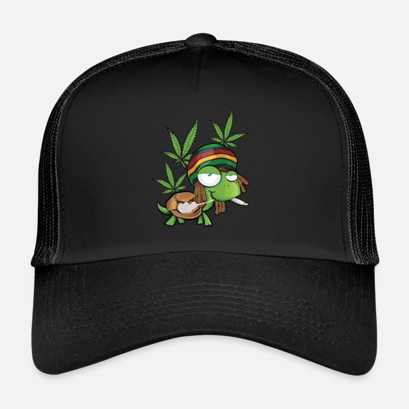 coole witzige kiffende Schildkröte Trucker Cap