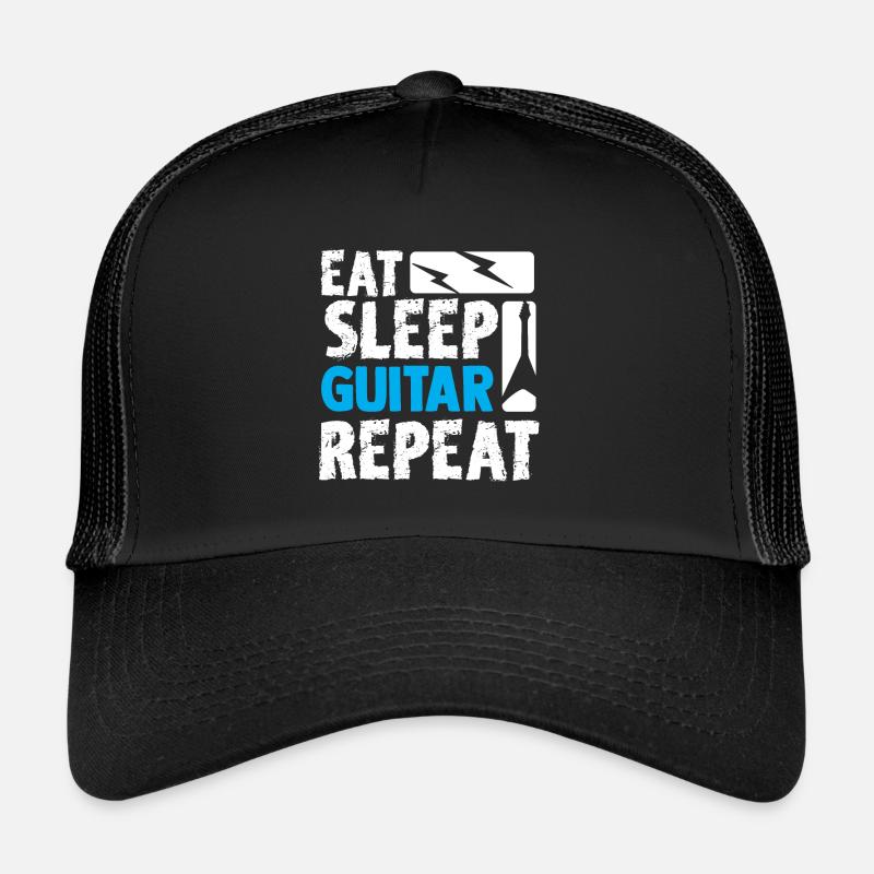 Guitar Play Guitar Gift Guitarist Trucker Cap