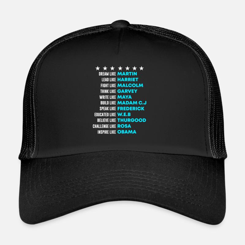 Black History - Trucker Cap - Schwarz/Schwarz
