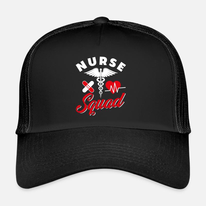 Nurse Squad - Trucker Cap - Schwarz/Schwarz