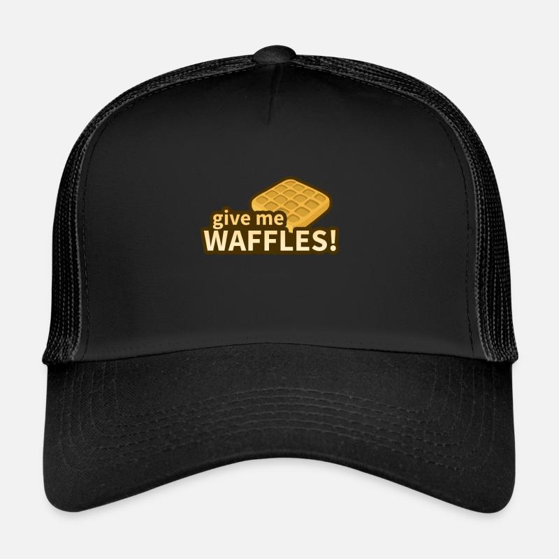 gaufre - Casquette trucker  - noir/noir