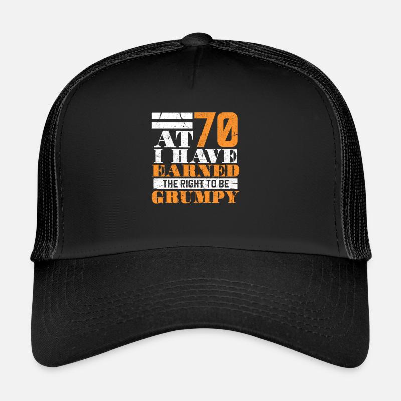 70th birthday Trucker Cap