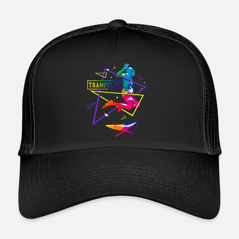 Trampoline polygon Trucker Cap