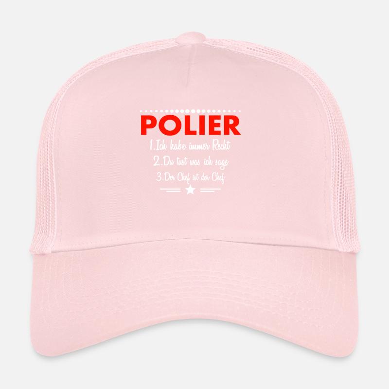 Polished construction site road construction Pflasterer building construction Trucker Cap