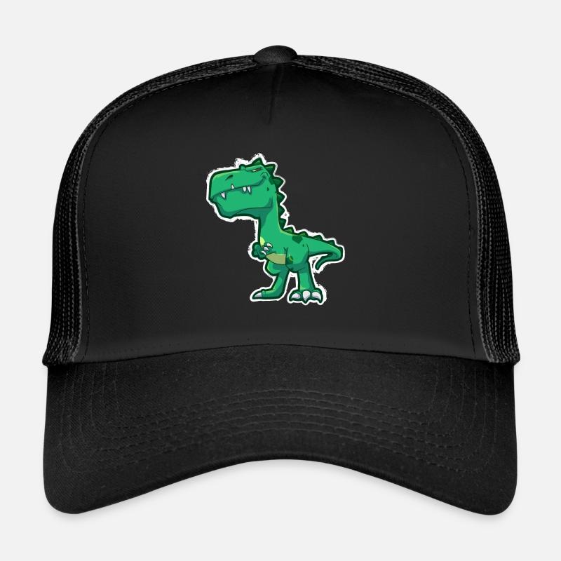 Dinosaure vert Casquette trucker 