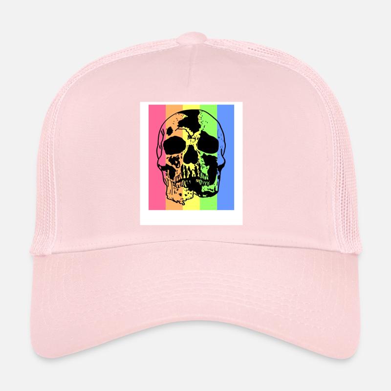 Rétro tête de mort Casquette trucker 