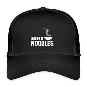 Send Noodles Ramen - Trucker Cap - Schwarz/Schwarz - Vorne