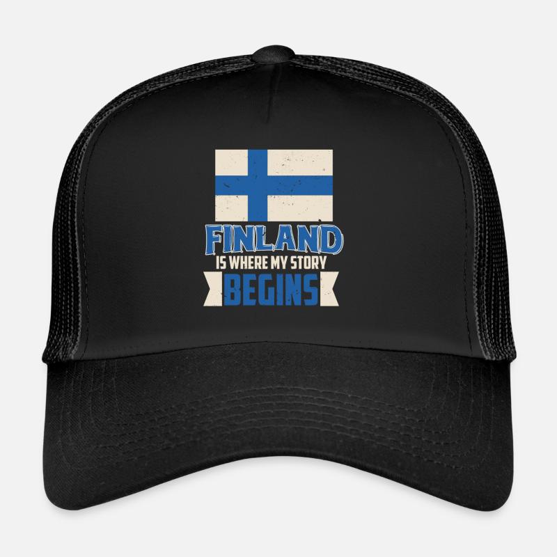 Finland - Trucker Cap - black/black