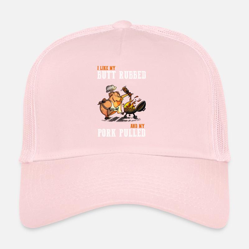 Butt rubbed Pork Pulled BBQ Grillmeister Cadeau Casquette trucker 