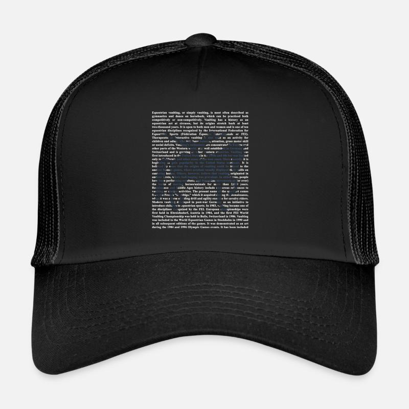 Voltigieren - Trucker Cap - Schwarz/Schwarz