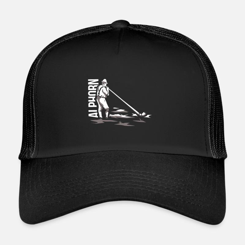 Alphorn - Trucker Cap - Schwarz/Schwarz