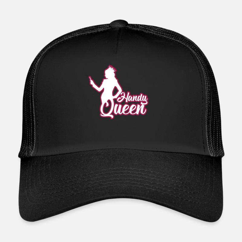 HANDY QUEEN - Trucker Cap - Schwarz/Schwarz