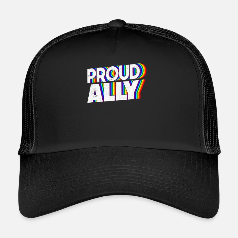 Proud Ally - Trucker Cap - black/black