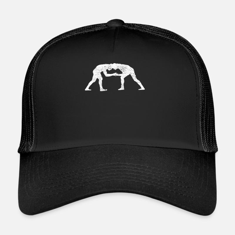 Wrestler Wrestle Grappler Wrestling Trucker Cap