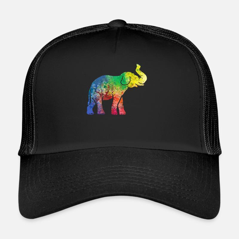 Elephant elephant - Trucker Cap - black/black