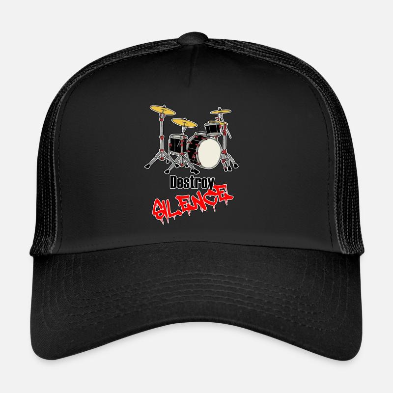 Drummer - Drums - Destroy Silence Trucker Cap