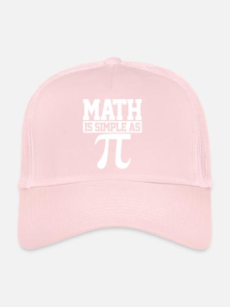 Pi Day - Trucker Cap - pale pink - Front