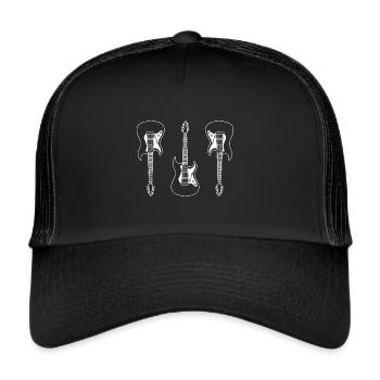 Guitar - Guitar Guitarist Guitar Electric Guitar eGita - Trucker Cap - black/black - Front