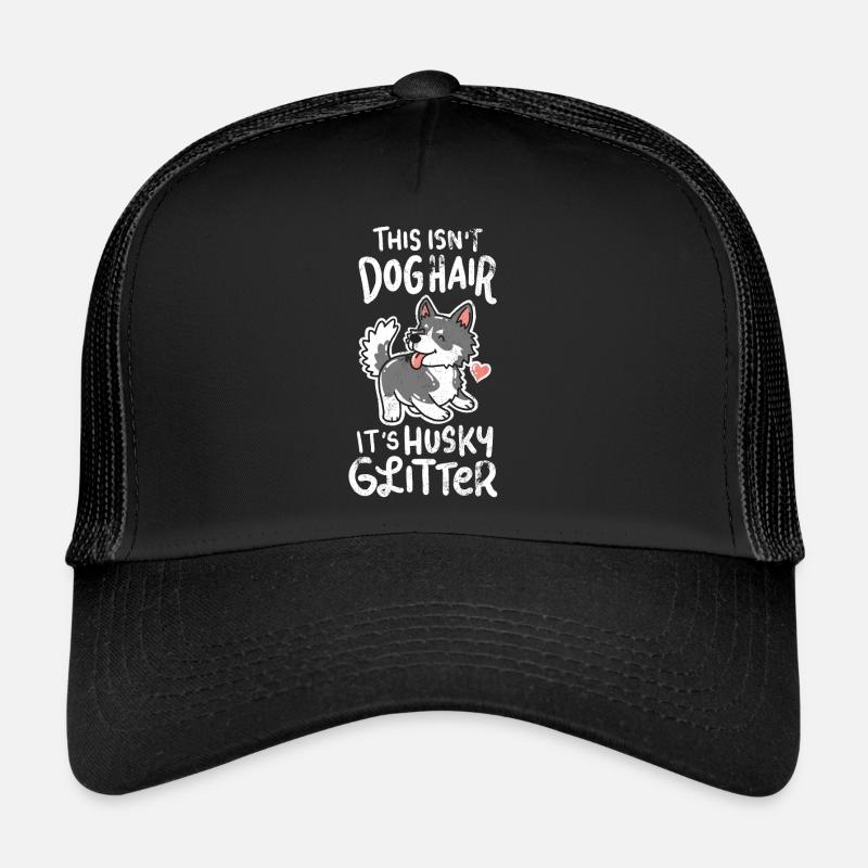 Siberian Husky - Trucker Cap - black/black