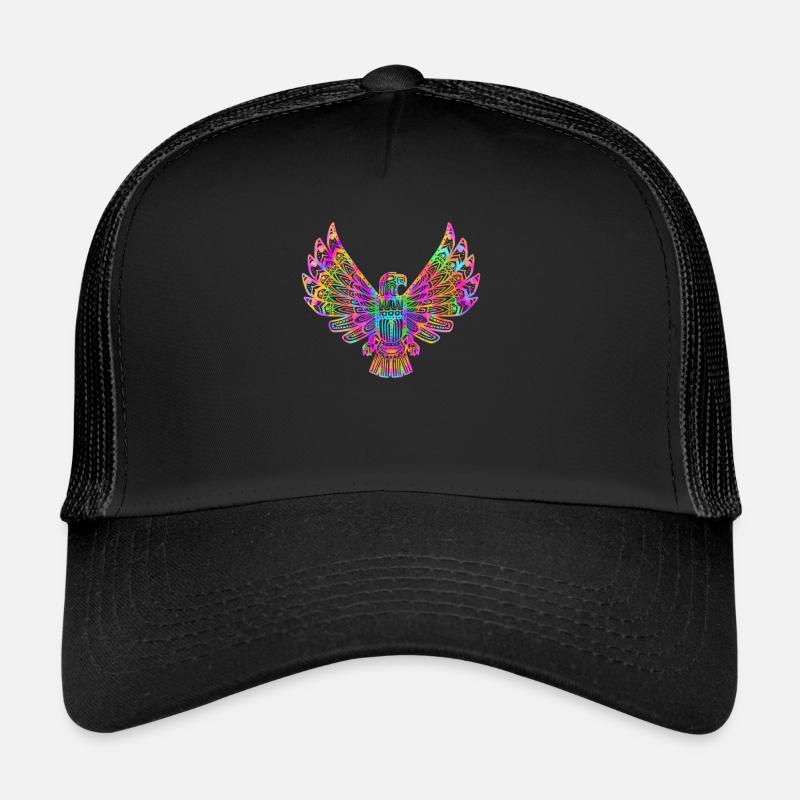 Psychedelic Native American Bird - Spiritual Gift Trucker Cap