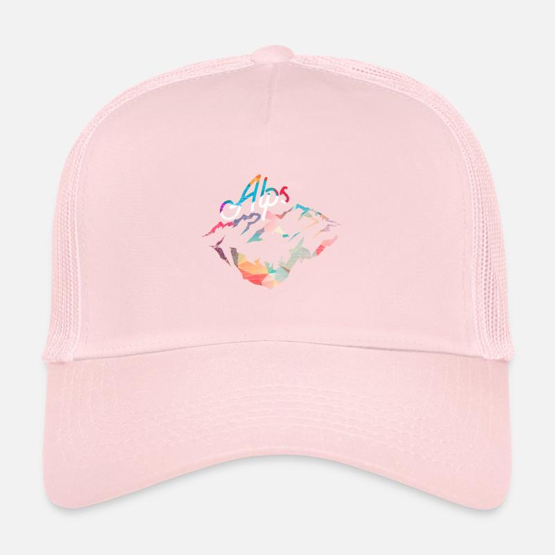 Cadeau polygone Alpes Casquette trucker 
