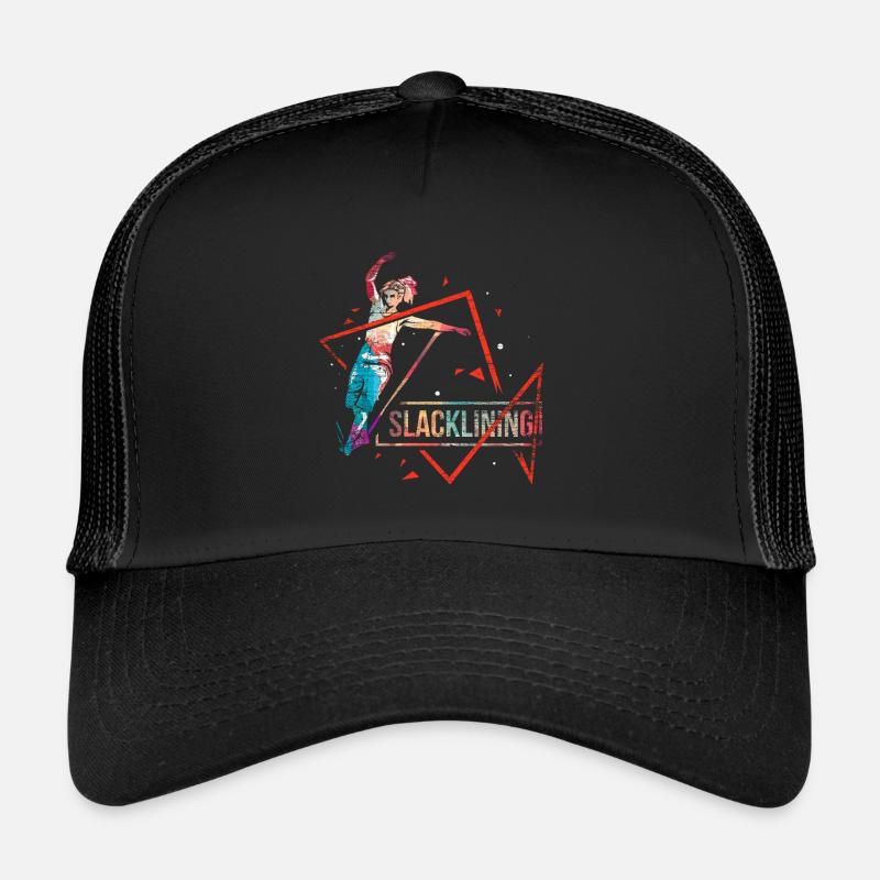 Slackline polygon gift Trucker Cap