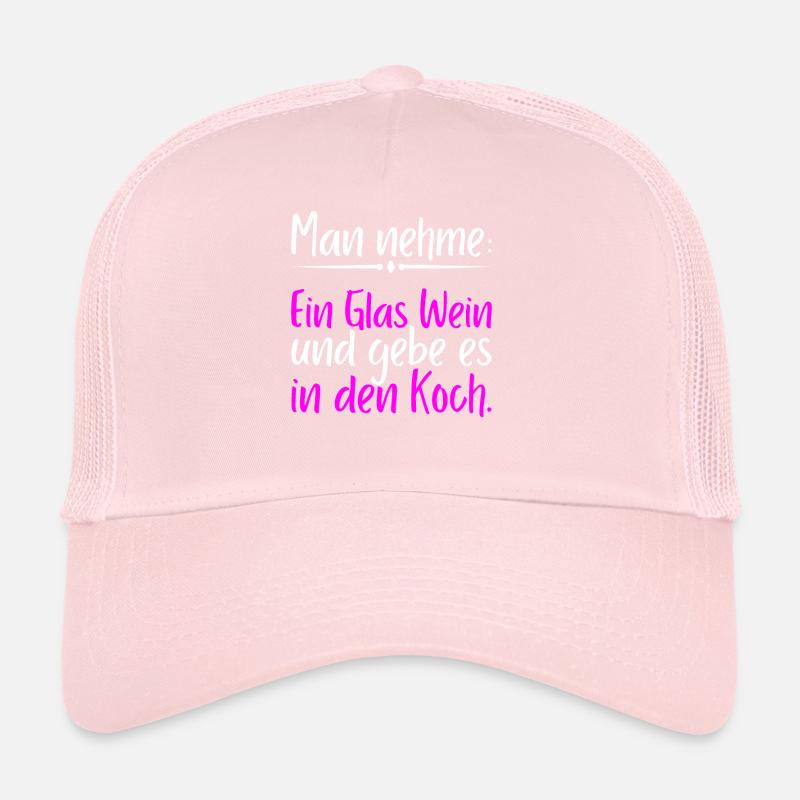 Wein Koch Geschenkidee Trucker Cap