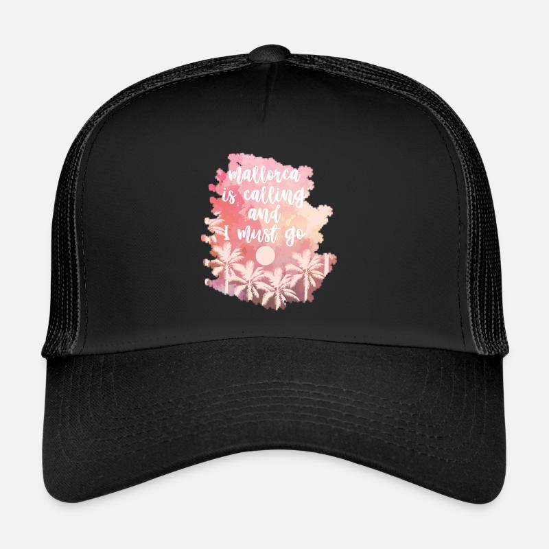 Mallorca Mallorca Mallorca Mallorca Mallorca - Trucker Cap - black/black