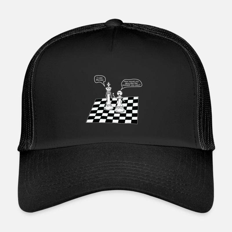 échec et mat - Casquette trucker  - noir/noir