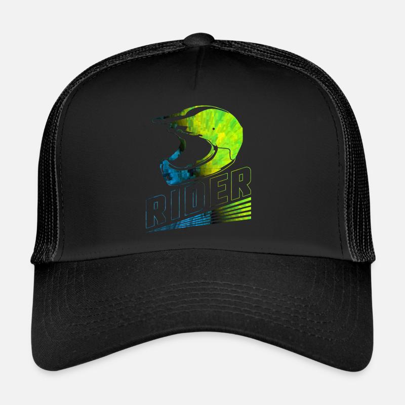 Motocross - Trucker Cap - Schwarz/Schwarz