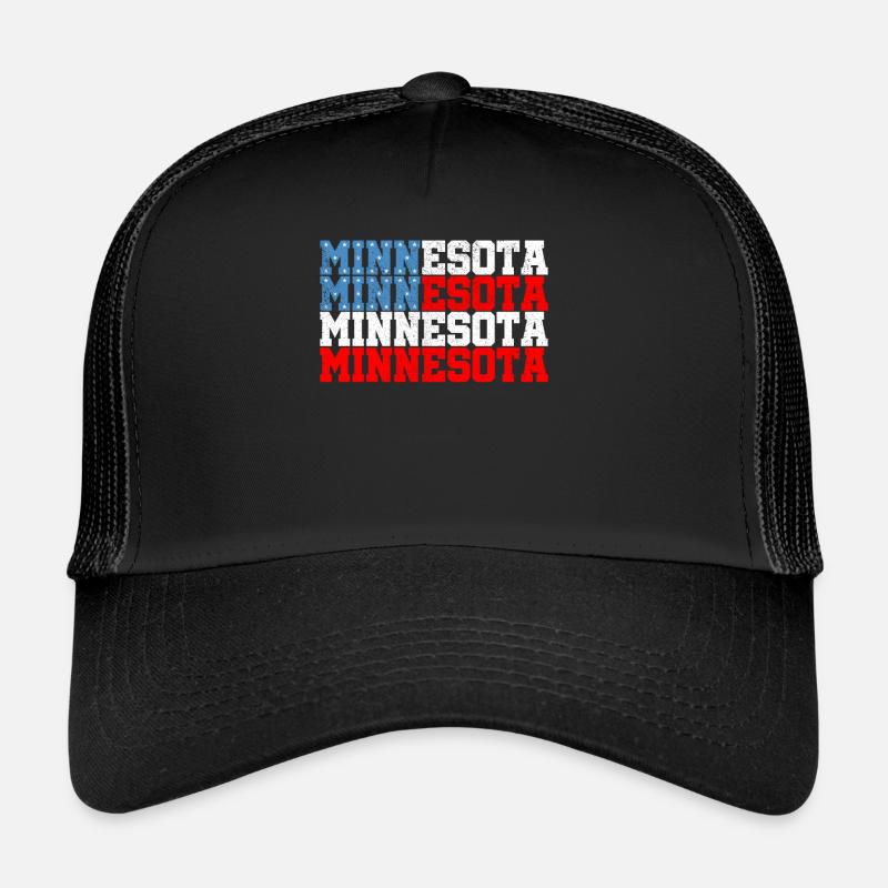Minnesota - Trucker Cap - Schwarz/Schwarz