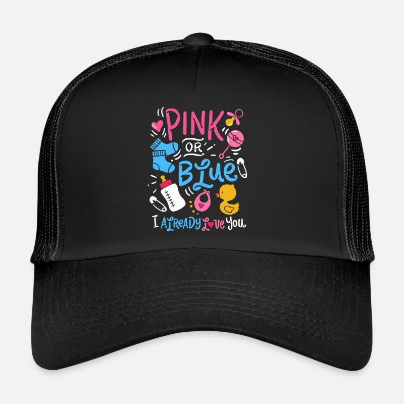Gender Reveal - Trucker Cap - Schwarz/Schwarz