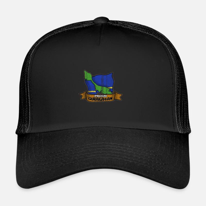 Curaçao Curacao Willemstad - Trucker Cap - Schwarz/Schwarz