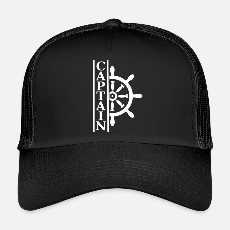 Captain Captain! - Trucker Cap - black/black