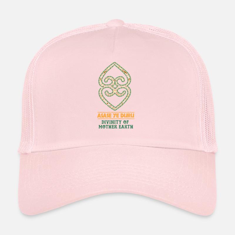 Black History Asase Ye Duru Divinity Symbol print Casquette trucker 