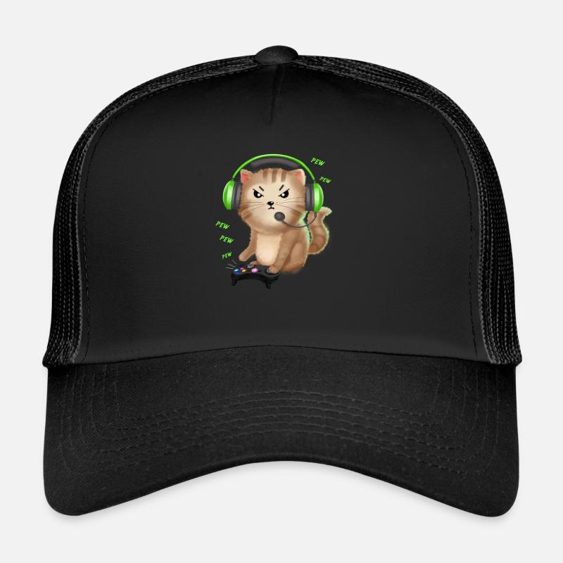 Cadeau d'ami de chat gamble gambler gambler Casquette trucker 