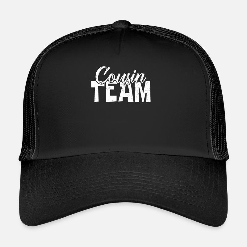 Équipe cousine - Casquette trucker  - noir/noir