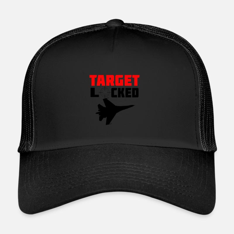 Target Locked Jet Trucker Cap