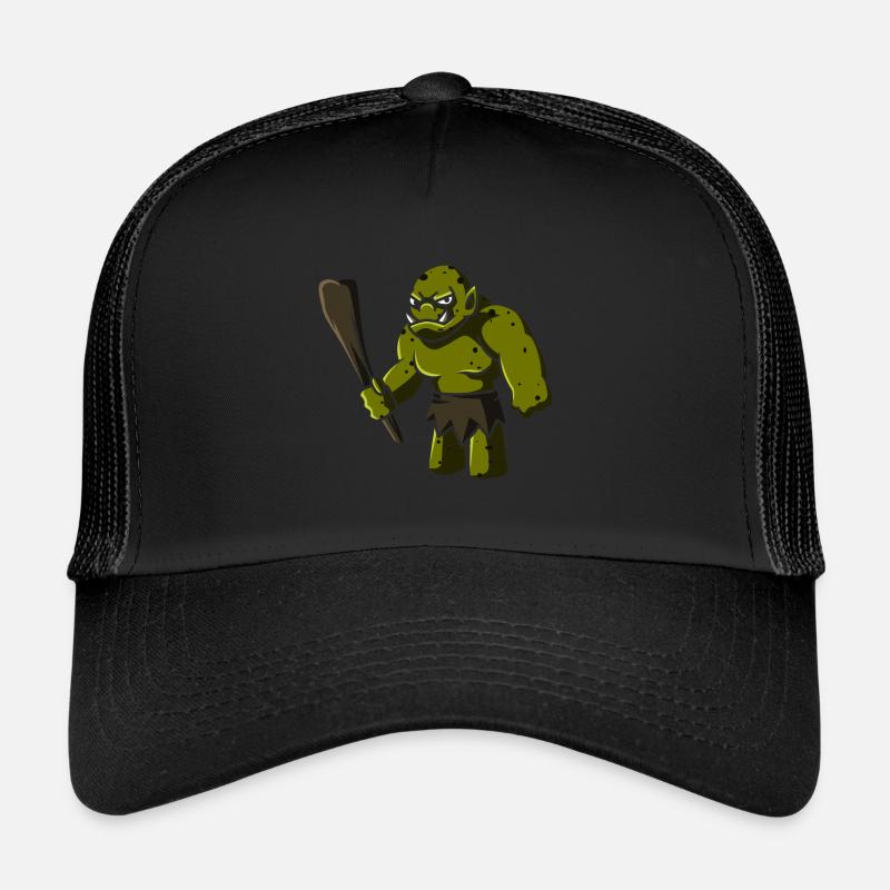 Troll mit Keule, geschenk fabelwesen riese monster Trucker Cap