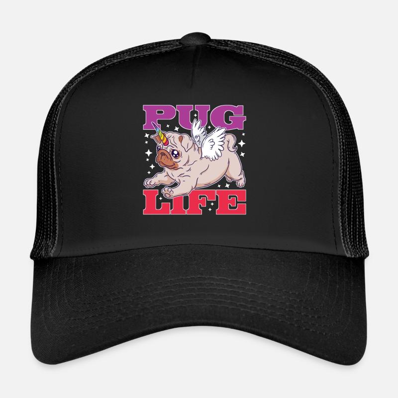 Pug Life - Trucker Cap - black/black