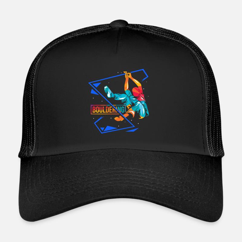 Bouldern - Trucker Cap - Schwarz/Schwarz