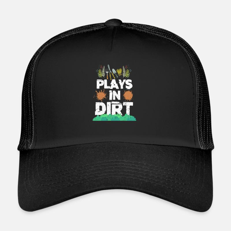 Gartenarbeit - Trucker Cap - Schwarz/Schwarz