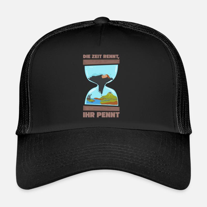 Klimawandel Umweltschutz Naturschutz Geschenk - Trucker Cap - Schwarz/Schwarz