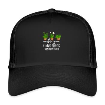 Jardin jardin jardinage plante jardinier cadeau - Casquette trucker  - noir/noir - Devant