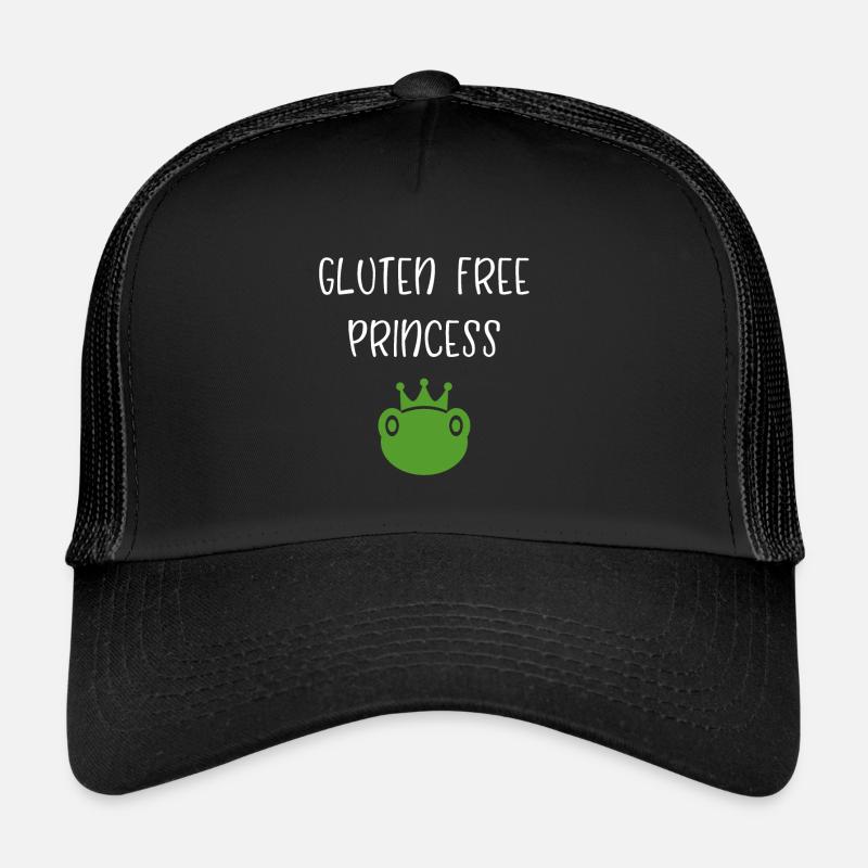 Princesse sans gluten - Casquette trucker  - noir/noir