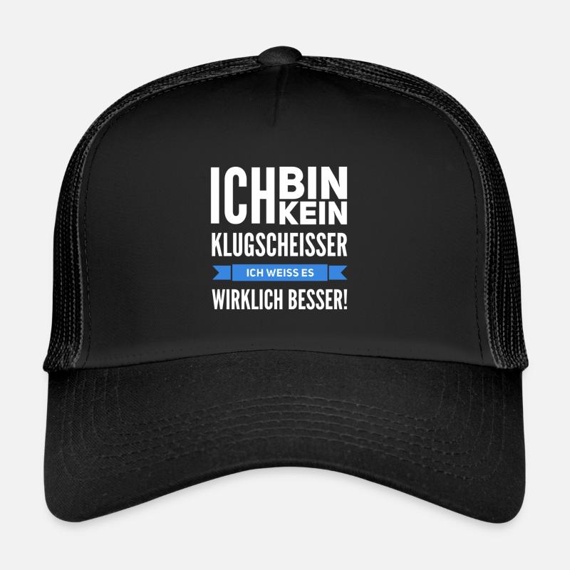 Lustige Sprüche Klugscheisser Angeben Geschenk Trucker Cap