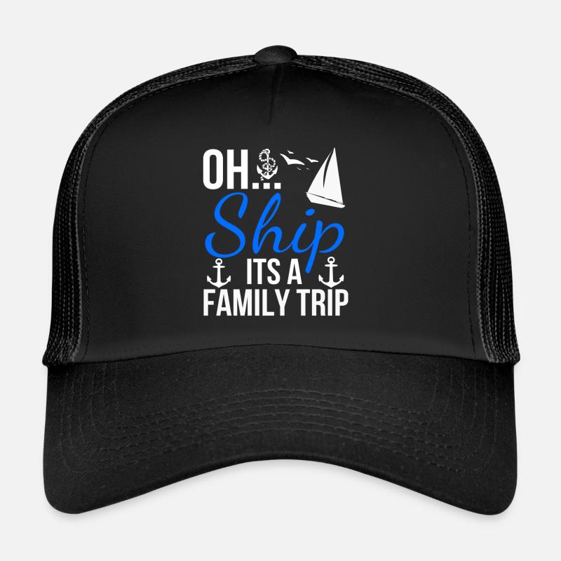 Segeln - Trucker Cap - Schwarz/Schwarz