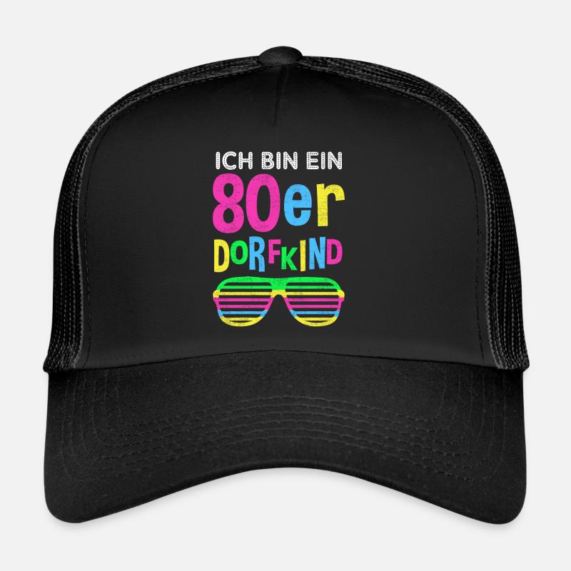 80er Jahre Dorfkind Mode lustiger Spruch Geschenk Trucker Cap