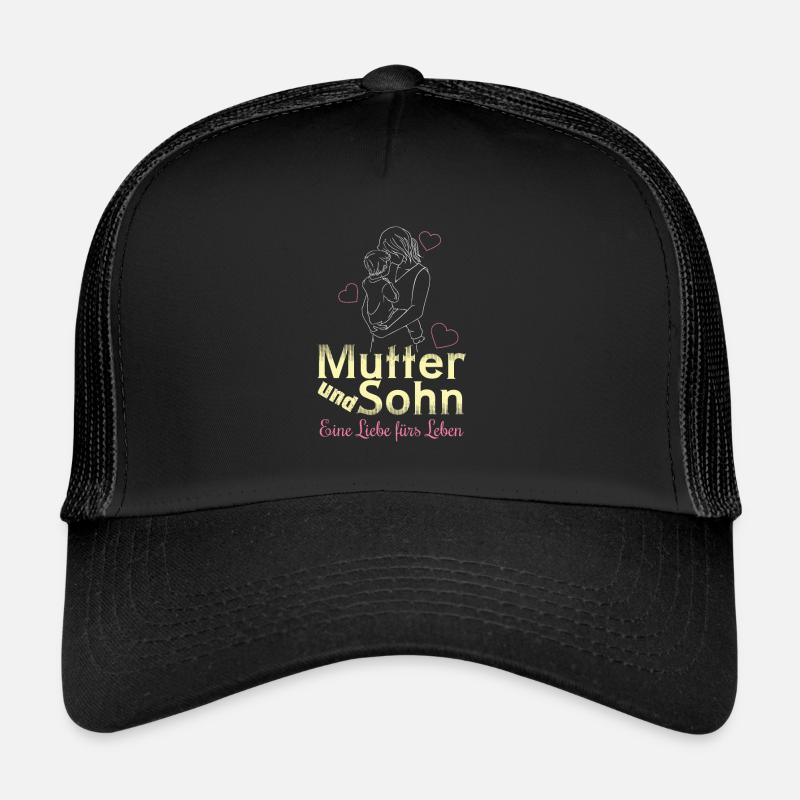 Mutter und Sohn - Eine Liebe - Trucker Cap - Schwarz/Schwarz