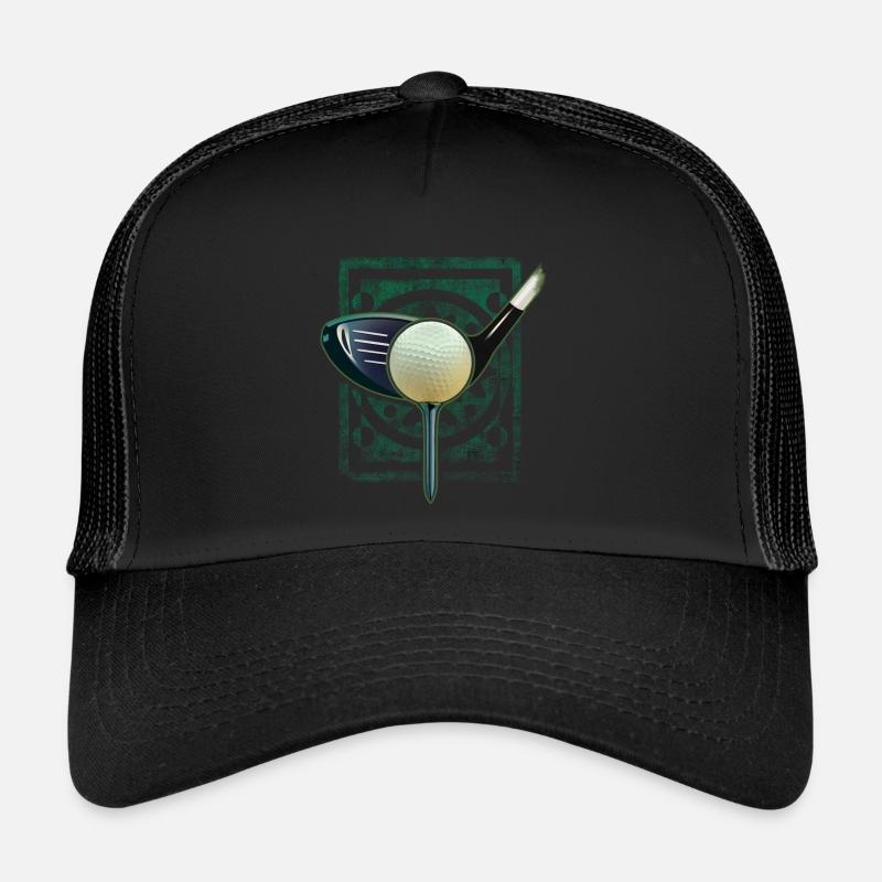 Golf - Trucker Cap - Schwarz/Schwarz
